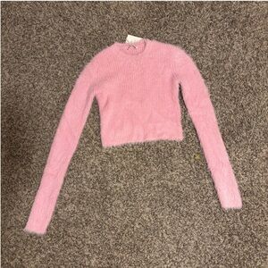Zara Soft Pink Knit Long Sleeve